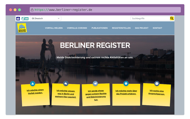 Screenshot Berliner Register