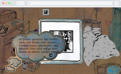 Screenshot des Computerspiels "What happened to Rosa?"