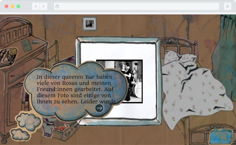 Screenshot des Computerspiels "What happened to Rosa?"